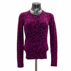 MERONA Two-Tone Purple Button Down Cardigan